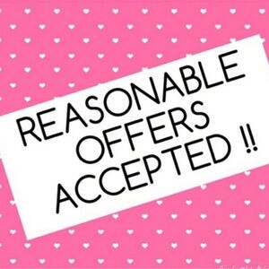 reasonable offers accepted